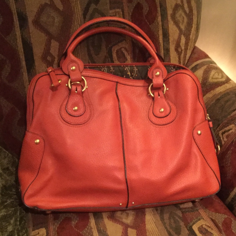 Burnt Orange Leather Handbag